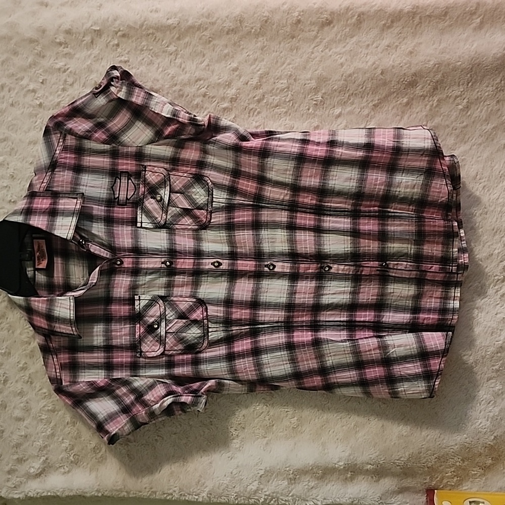 Harley Davidson button shirt